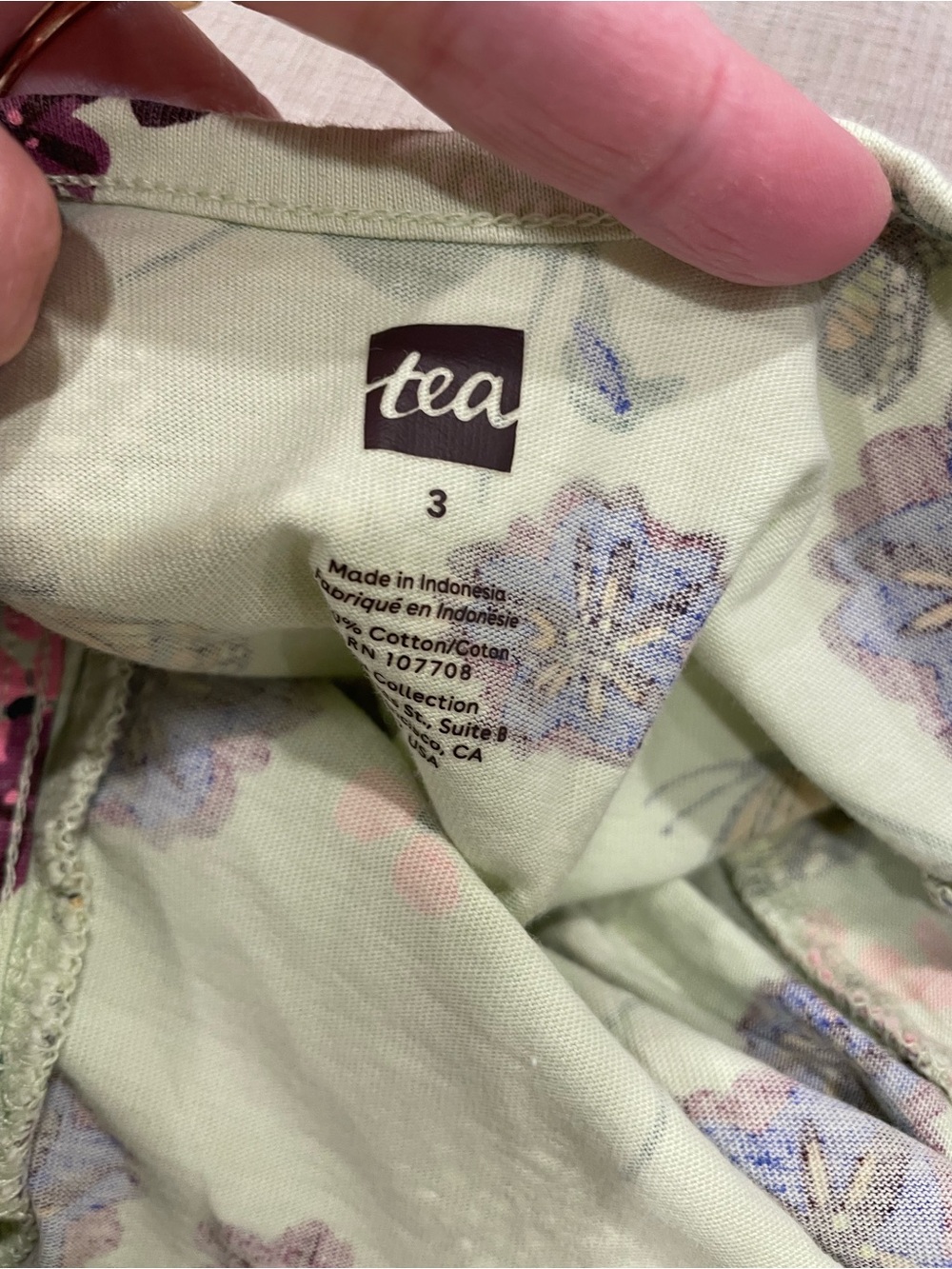 Tea Collection Butterfly Floral Ruffle Romper - Picture 3 of 4